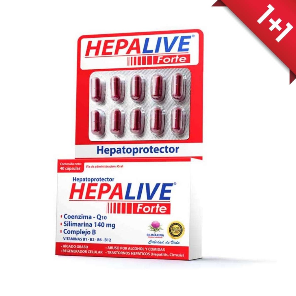 HEPALIVE FORTE CAPSULAS CAJA X40 (MULTIVITAMINAS)