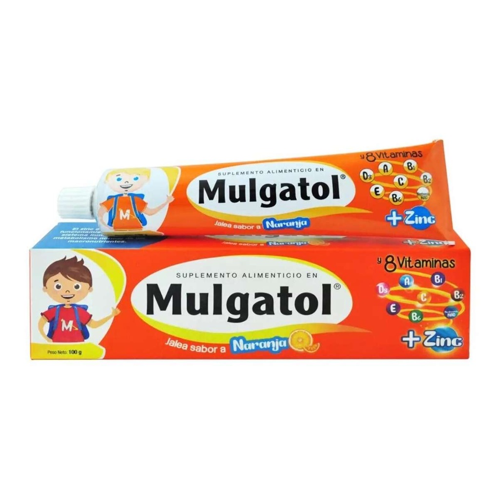 Mulgatol + Zinc Sabor Naranja - 100 gr