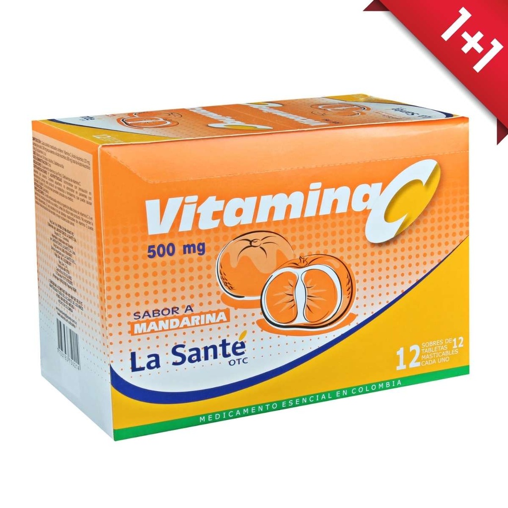 Vitamina C sabor Mandarina de La Sante x12