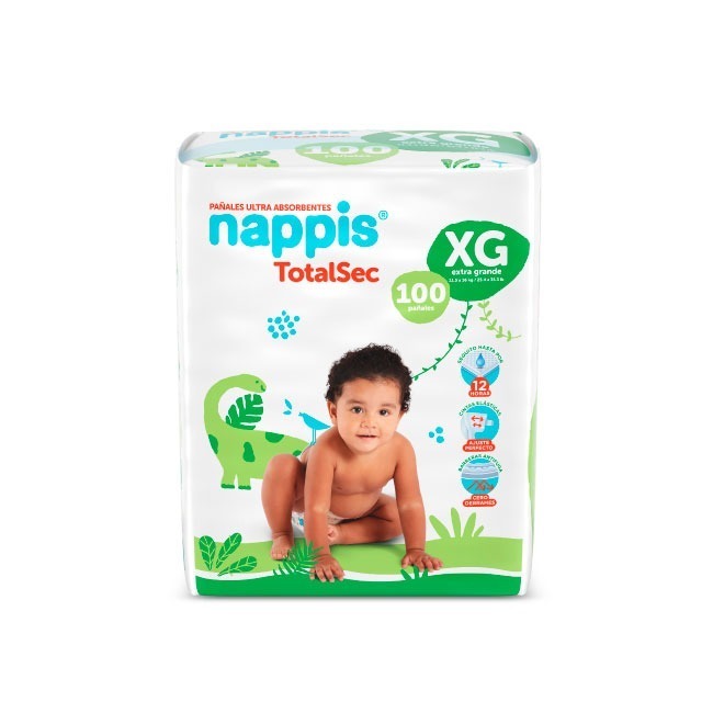 Nappis Pañal Total Sec XG x100