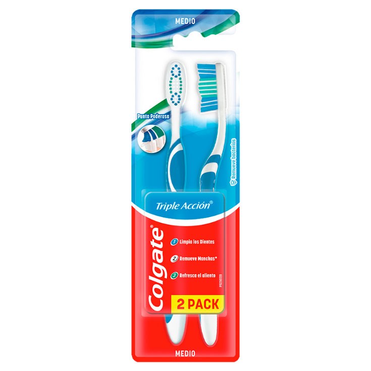 COLGATE CEPILLO TRIPLE ACCION M X2