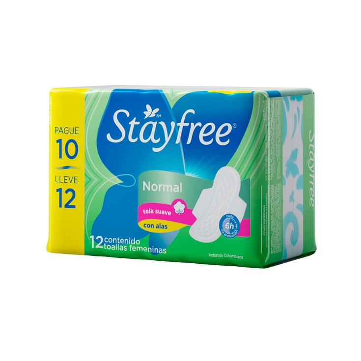 TOALLA STAYFREE NORMAL X 12