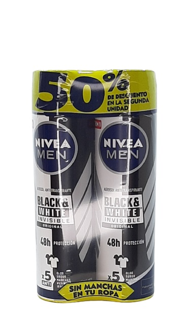 NIVEA MEN SPRAY BLACK WHITE COMBO X 2