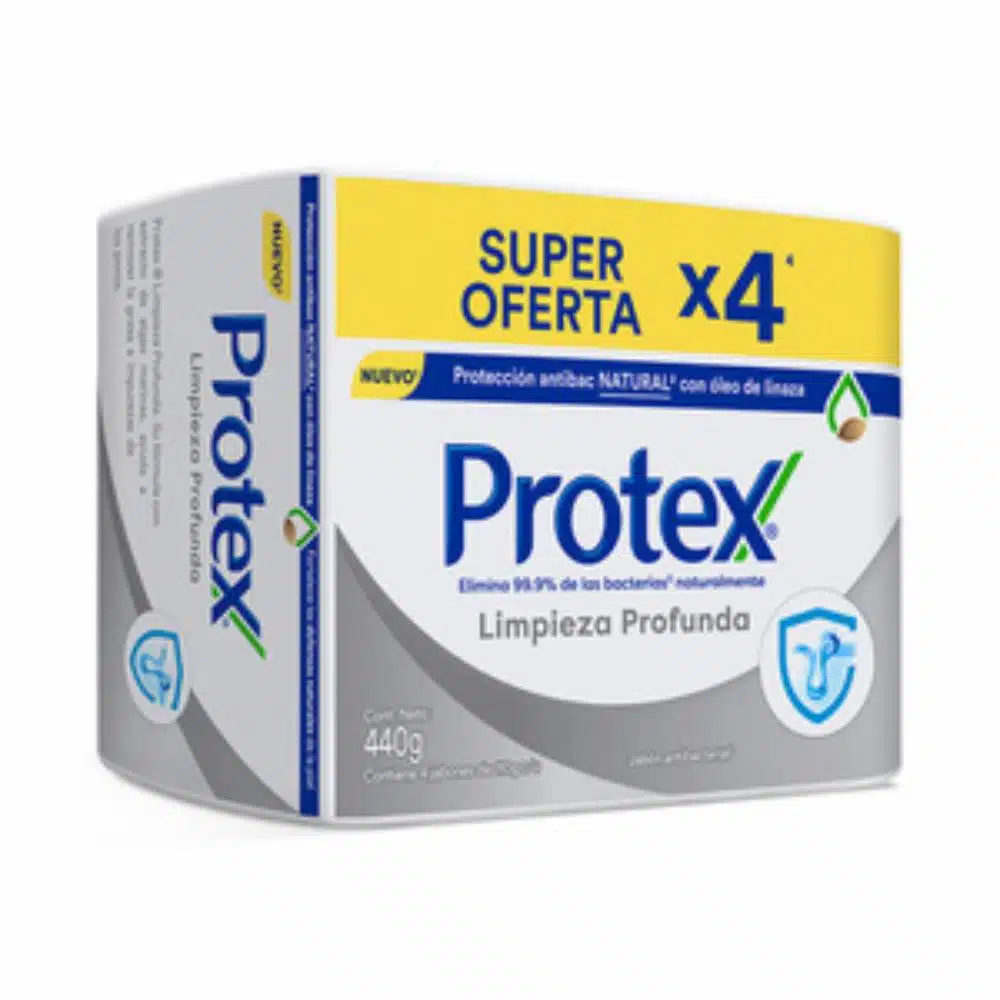 PROTEX JABON LIMPIEZA PROFUNDA X 4