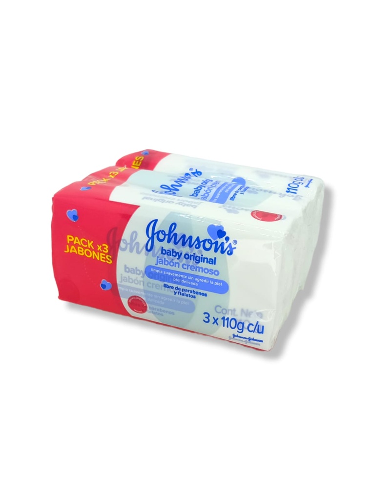 JOHNSONS JABON BABY CREMOSO X 3