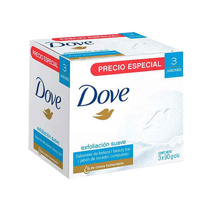 DOVE JABON EXFOLIACION X 3