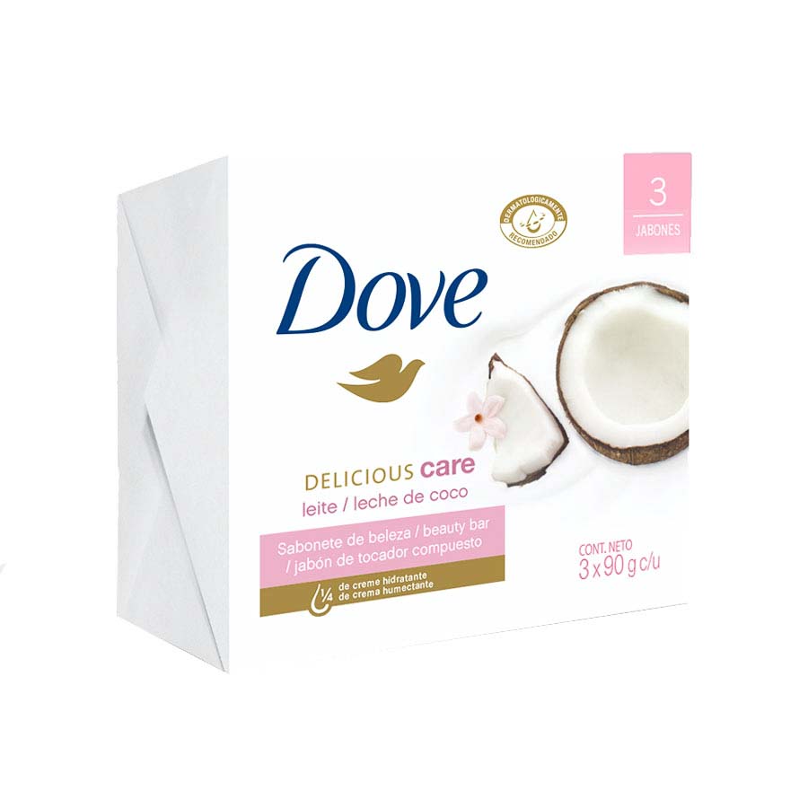 DOVE JABON DELICARE COCO X 4