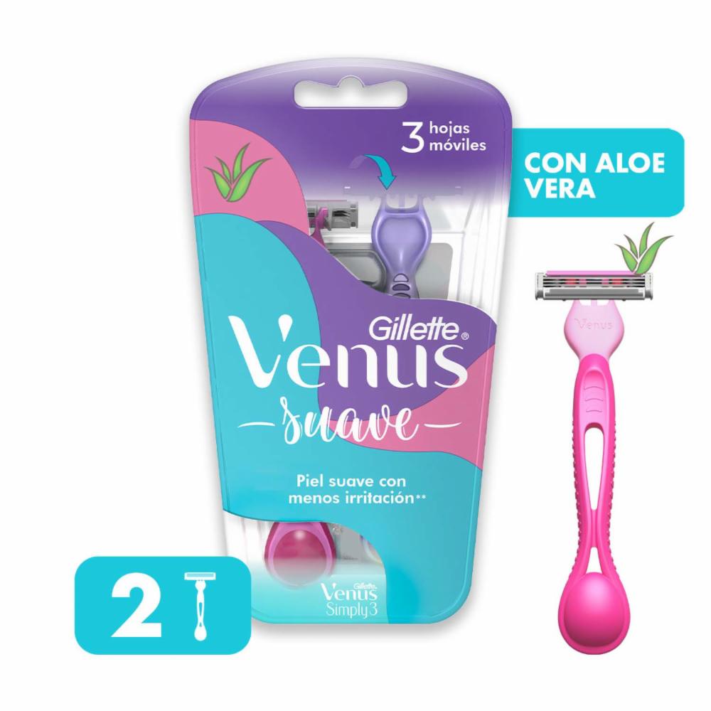 GILLETTE AFEI VENUS SIMPLY DESECH TC X2