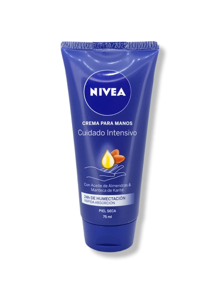 NIVEA CREMA PARA MANOS CUIDADO INTENSIVO 75 ML