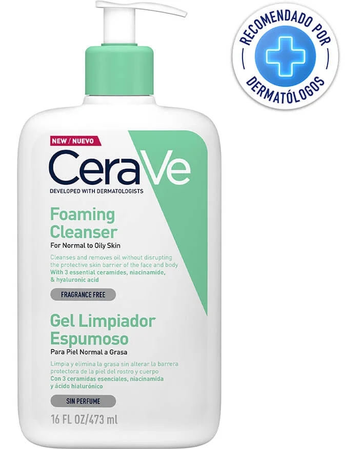 CERAVE GEL LIMPIADOR ESPUMOSO 236 ML