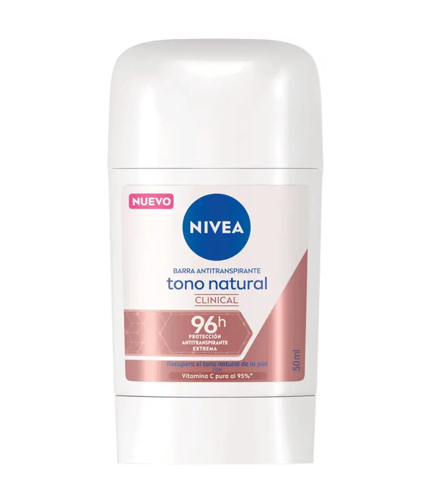 NIVEA ANTIT. BARRA TONO NATURAL CLINIC 50 G