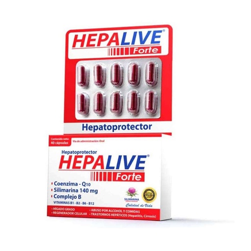 [7862105833135] HEPALIVE FORTE CAPSULAS CAJA X40 (MULTIVITAMINAS)
