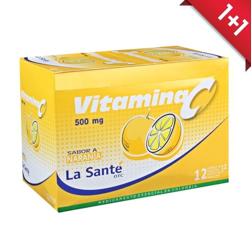 Vitamina C sabor Naranja de La Sante x12