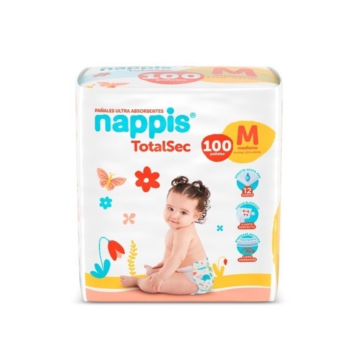 Nappis Pañal Total Sec M x100