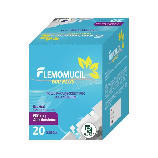 Flemomucil 600 Plus en Sobres