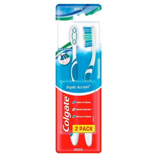 [7509546069982] COLGATE CEPILLO TRIPLE ACCION M X2