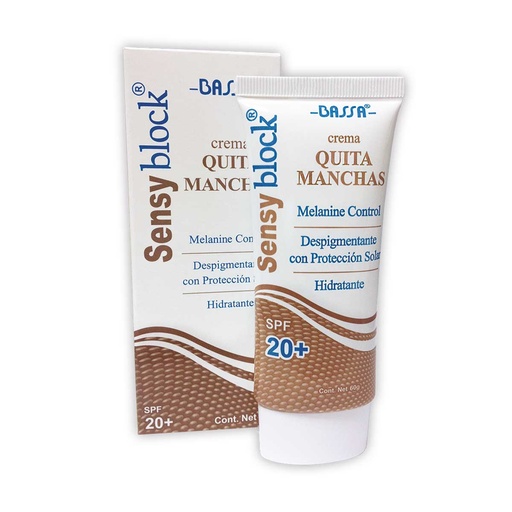 [7861011210108] SENSY BLOCK QUITA MANCHA SPF 20 60 G