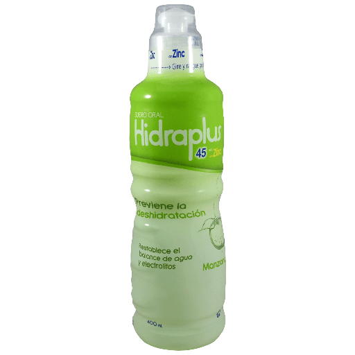 [7702057013110] HIDRAPLUS 45 + ZINC MANZANA VERDE 400ML