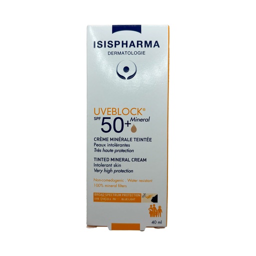 [3760269770287] UVEBLOCK SPF50+ MINERAL TINTE 40 ML