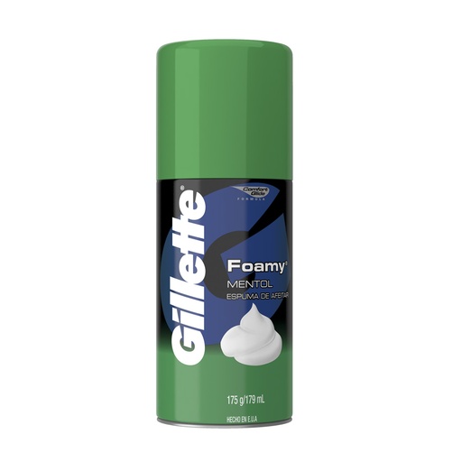 [7702018053469] GILLETTE ESPUMA AFEI FOAMY MENTOL 175G