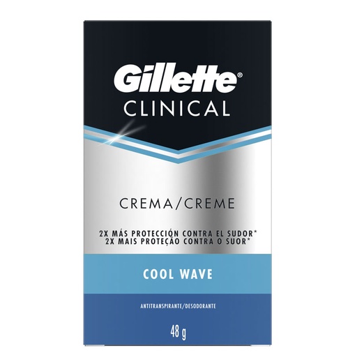 [7702018983742] GILLETTE AP CLIN CR COOL WAVE 48G