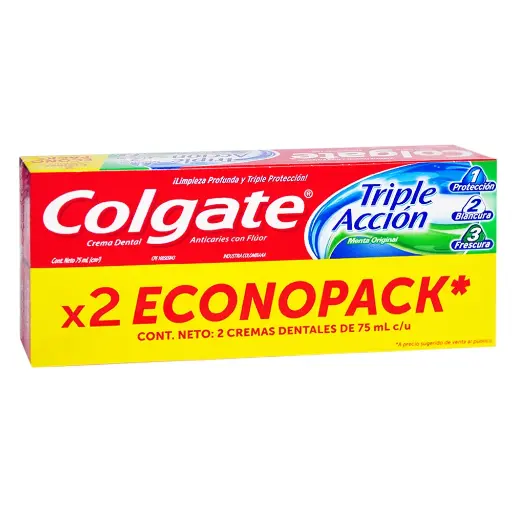 [7861030010567] COLGATE PASTA TRIPLE ACCION 75 ML COMBO