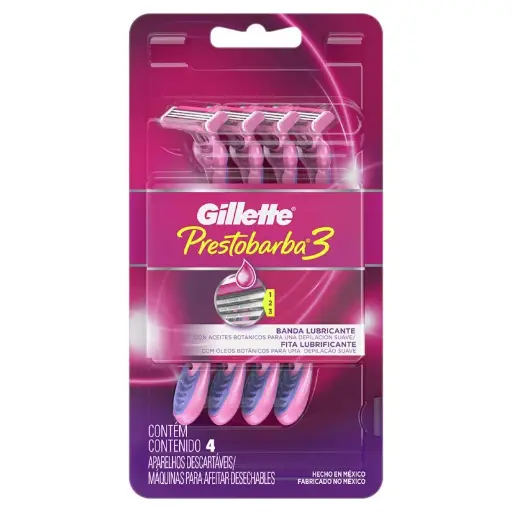 [7702018874828] GILLETTE AFEI PB3 MUJER TCARD X 4