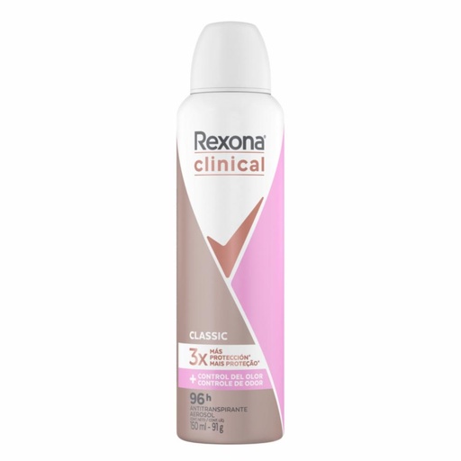 [7506306214989] REXONA CLINICAL MUJER EXPERT AEROSOL CLASSIC 150 ML