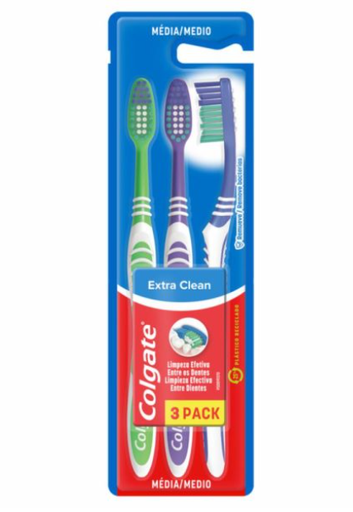 [7891024116128] COLGATE CEPILLO EXTRA CLEAN MEDIO X 3