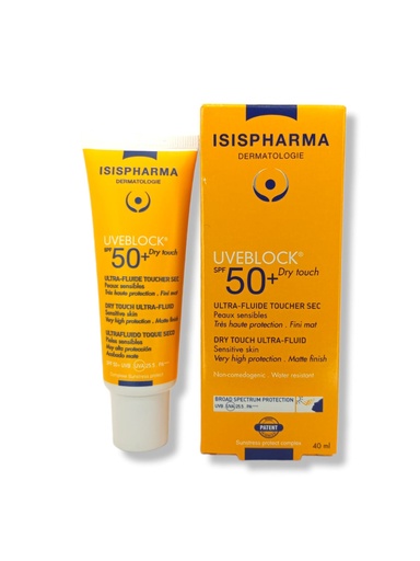 [3760269770508] UVEBLOCK SPF50+ DRY TOUCH ULTRA FLUIDO 40 ML