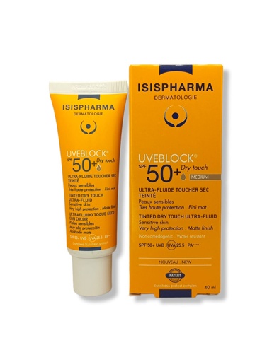 [3760269770522] UVEBLOCK SPF50+ DRY TOUCH MEDIUM 40 ML
