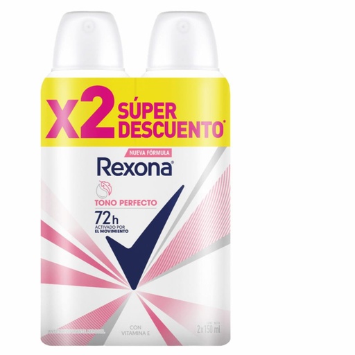 [7702006403726] REXONA SPRAY TONO PERFECTO COMBO X 2