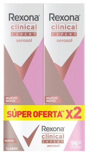 [7702006401951] REXONA CLINICAL EXPERT CLASSIC SPRAY COMBO X 2