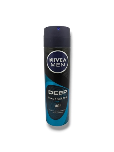 [4005900875013] NIVEA SPRAY DEEP BLACK CARBON BEAT 150 ML