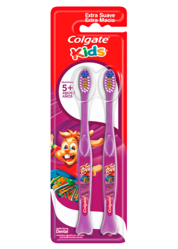 [7509546073453] COLGATE CEPILLO KIDS + 5 AÑOS X 2